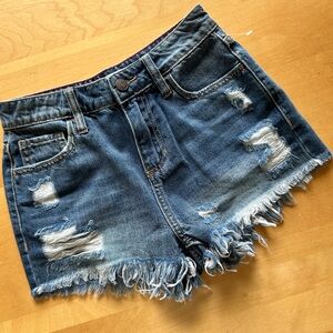 Cello destroyed style denim shorts